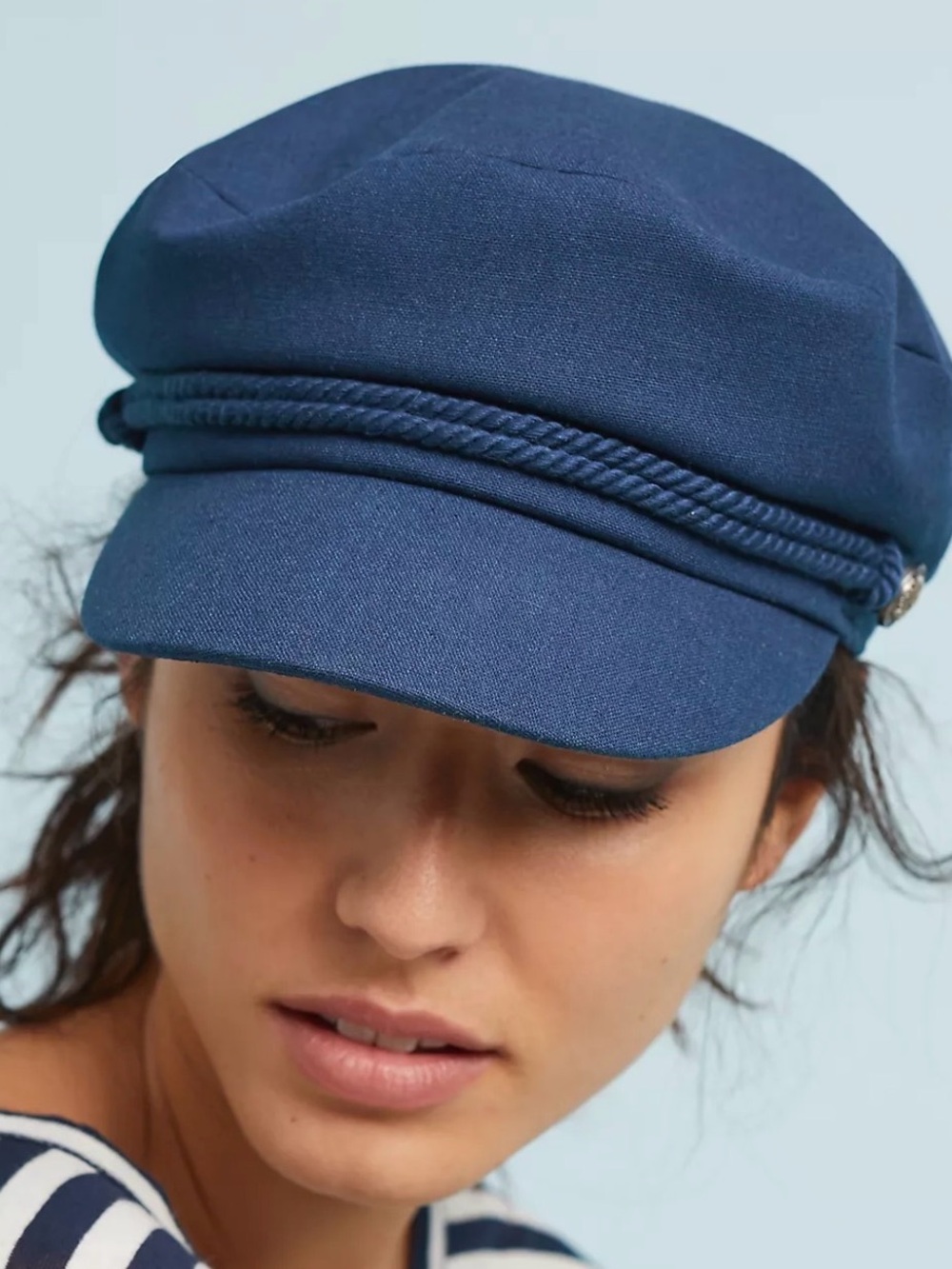 Anthropologie Navy Engineer Hat